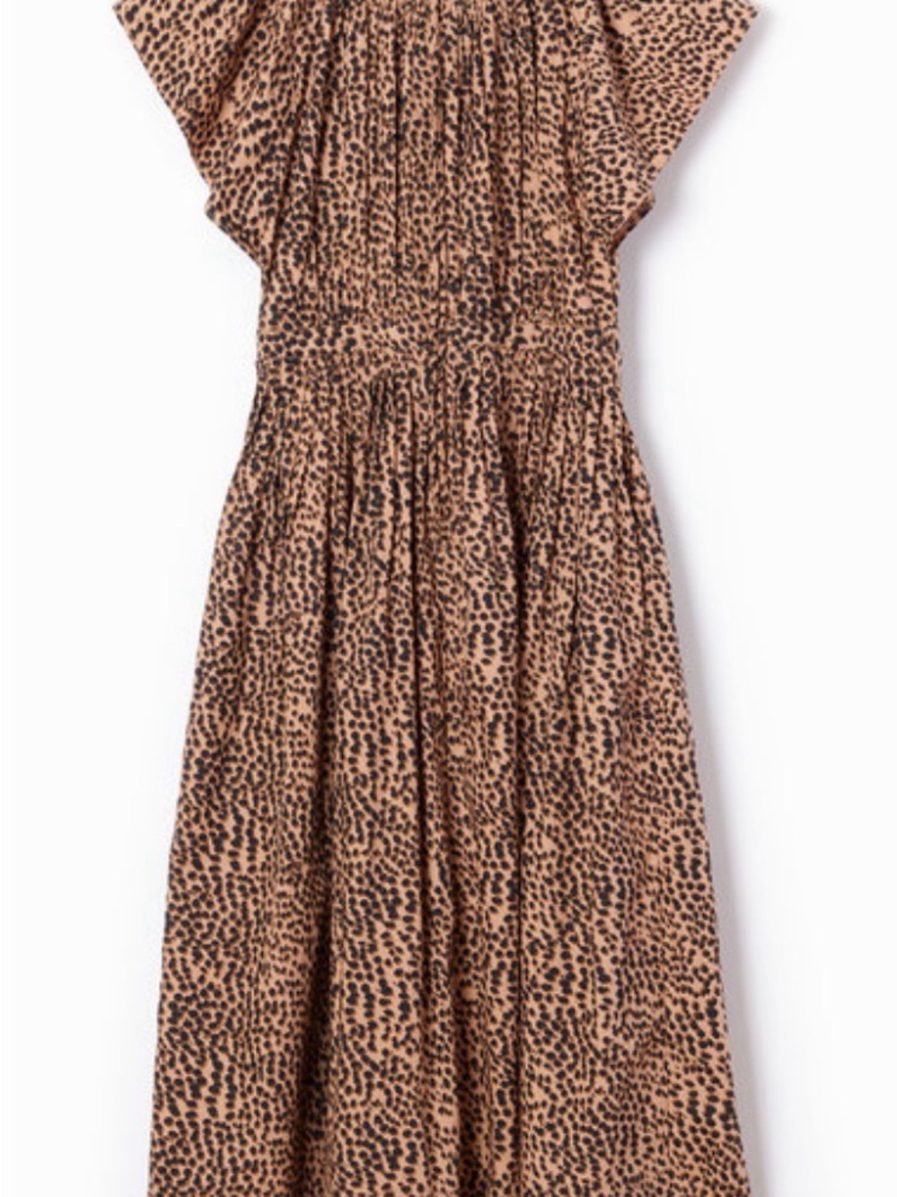 Ulla Johnson Leopard-Print Maxi Dress in Tan and Black